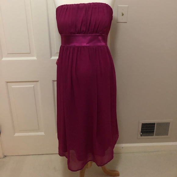Maternite Magenta Short Tube Dress